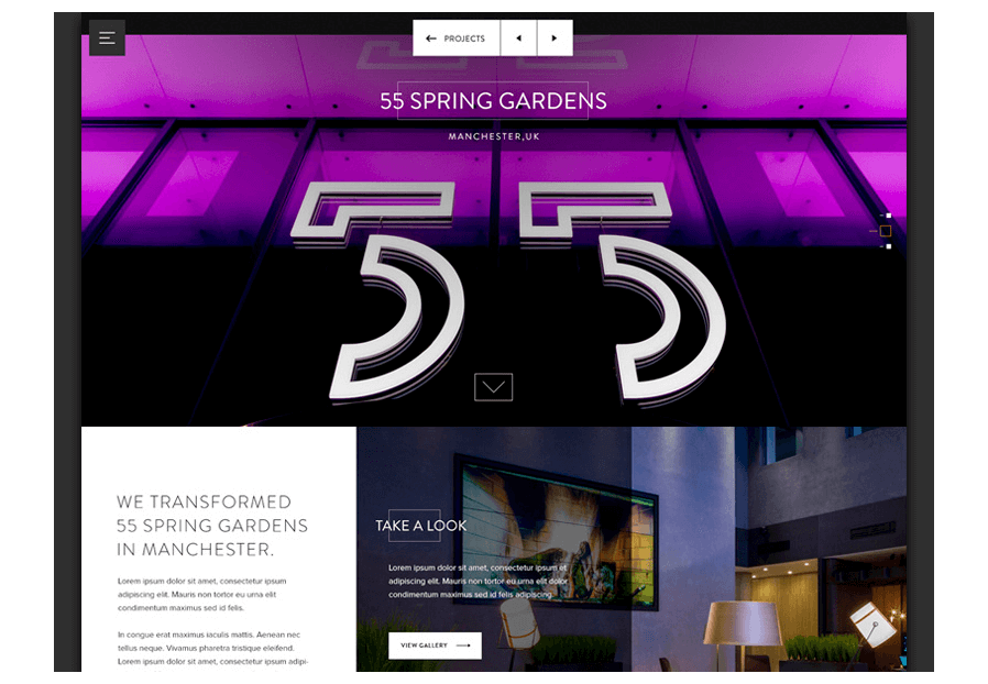 Www.keengolaberty created the website for construction company ARCO to present their services